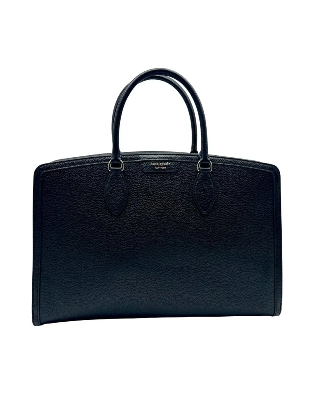 Kate Spade Black Pebbled Leather Satchel Tote Bag